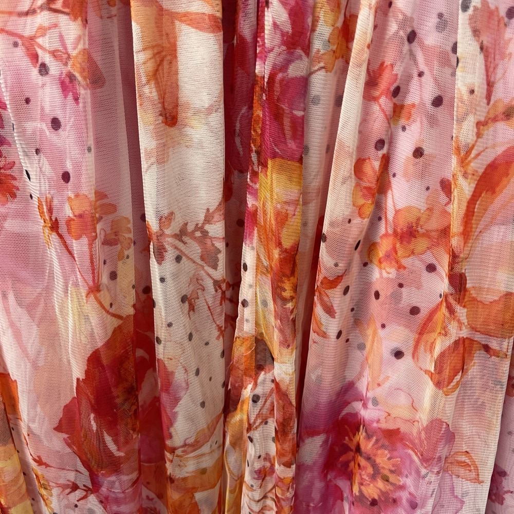 C Wonder Christian Siriano Jacket Womens Xs Floral Back LongCoat - Picture 7 of 8